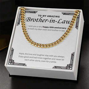 Love Stays With You cuban link chain gold standard box