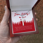 Santa Of Each Other stainless steel cross luxury led box hand holding