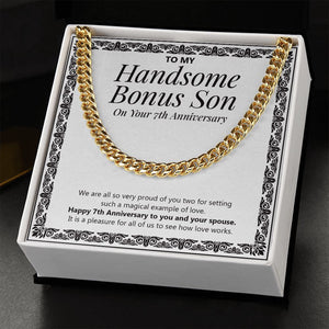 Pleasure For All Of Us cuban link chain gold standard box