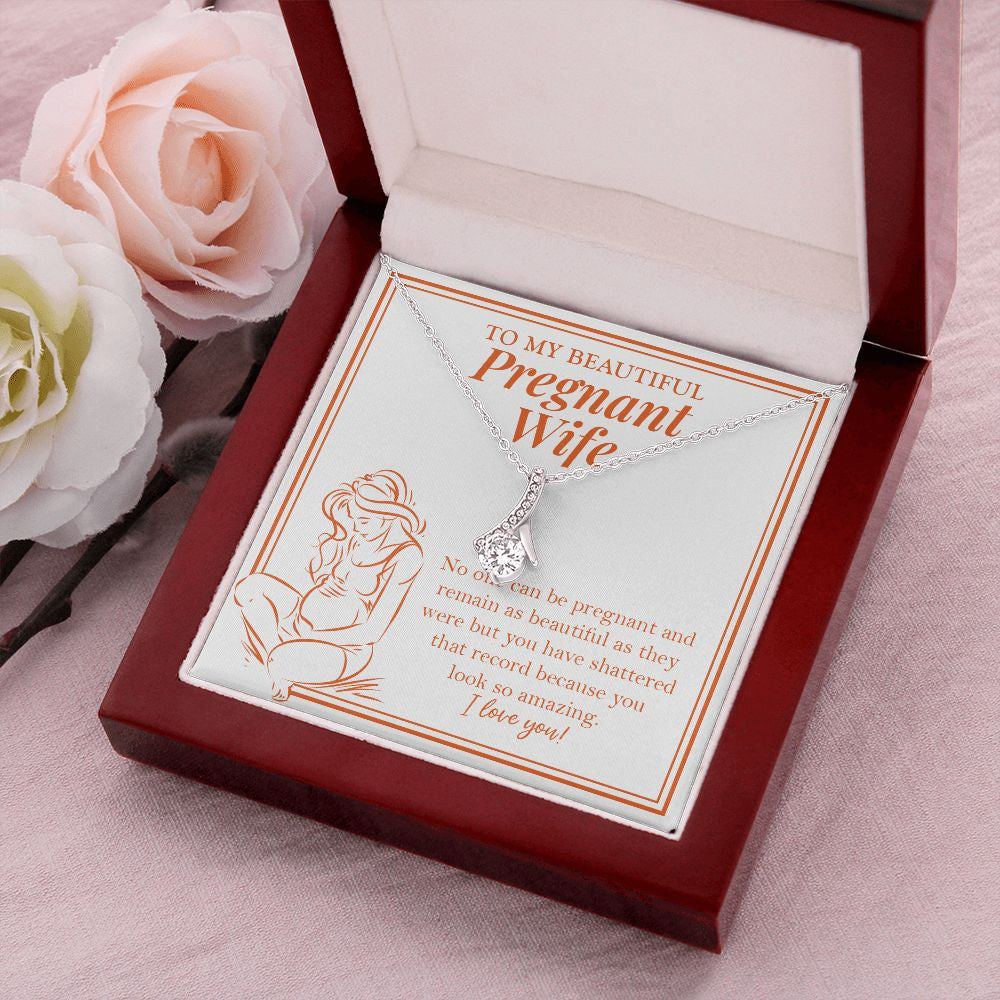 A Beautiful Pregnant alluring beauty pendant luxury led box flowers