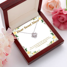 Load image into Gallery viewer, Two Lovebirds love knot pendant luxury led box red flowers
