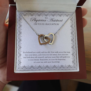 And You Did interlocking heart necklace luxury led box hand holding
