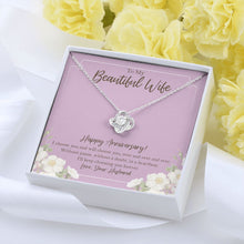 Load image into Gallery viewer, In a Heartbeat love knot pendant yellow flower

