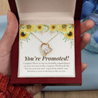 Genuinely Admiring Your Devotion forever love gold pendant led luxury box in hand