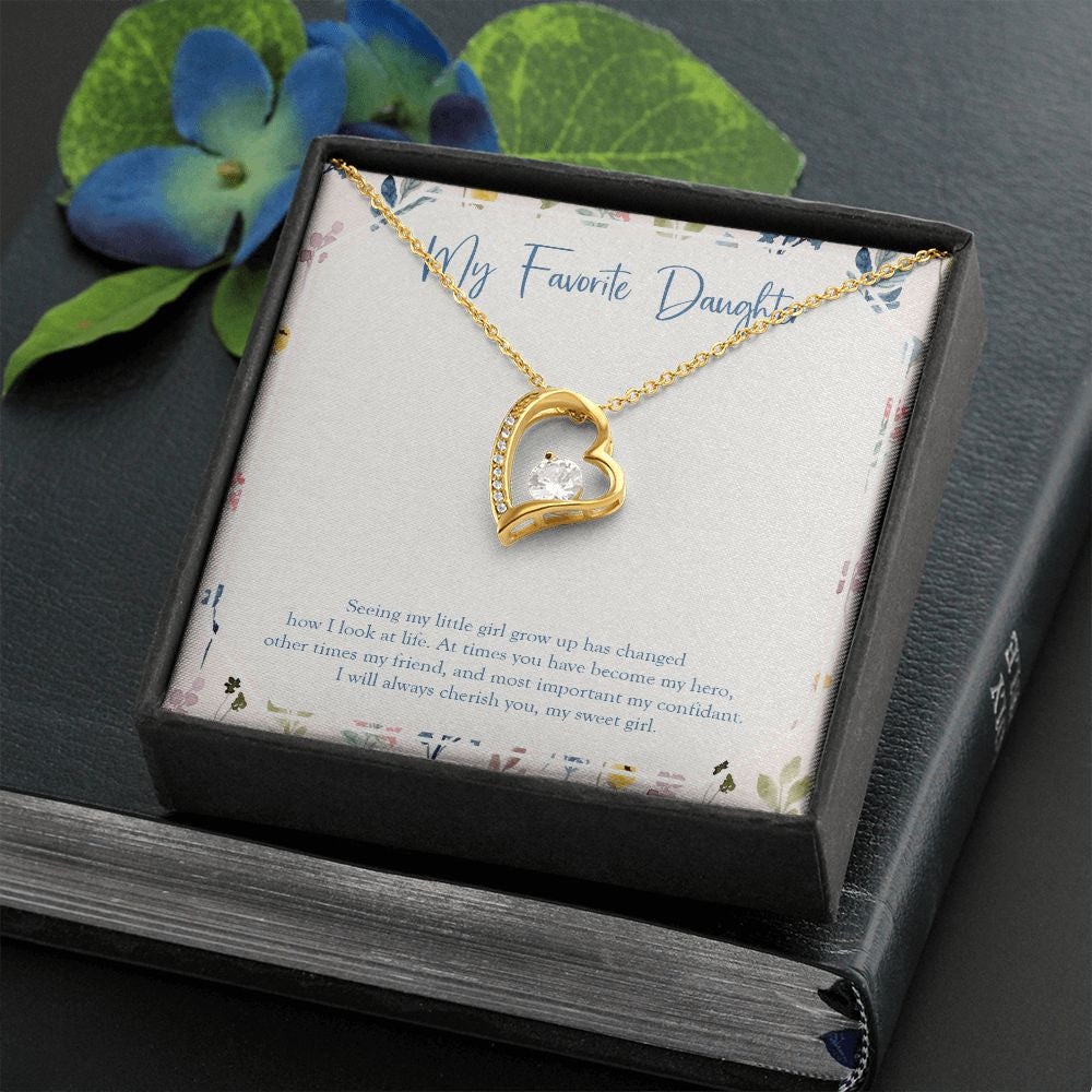 My Confidant forever love gold necklace front