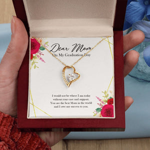 You Are The Best Mom forever love gold pendant led luxury box in hand