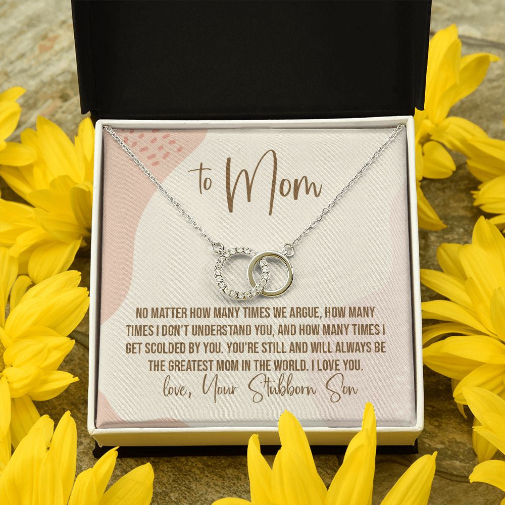 The Greatest double circle pendant yellow flower