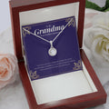 One Happy Life Together eternal hope necklace premium led mahogany wood box