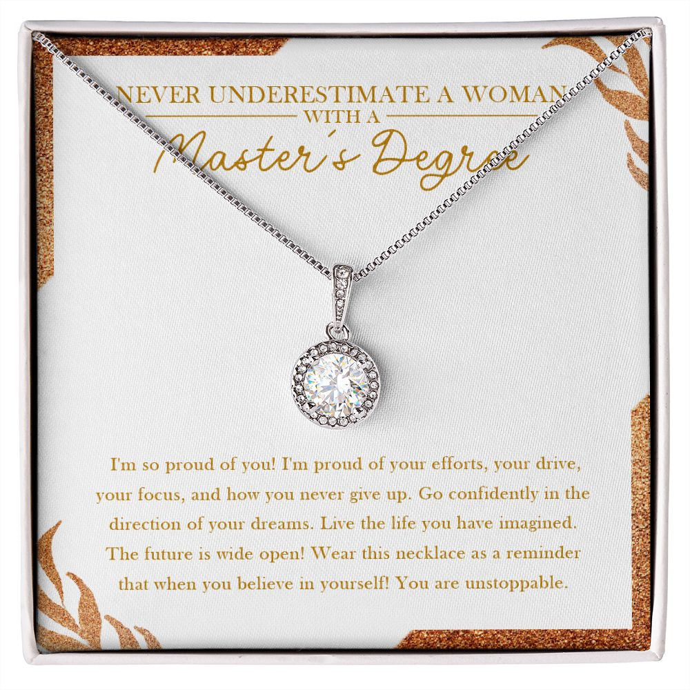 You Never Give Up eternal hope necklace front