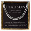 Close To My Heart cuban link chain silver front