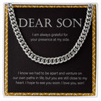 Close To My Heart cuban link chain silver front
