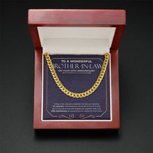 Load image into Gallery viewer, How Lucky You Are cuban link chain gold mahogany box led
