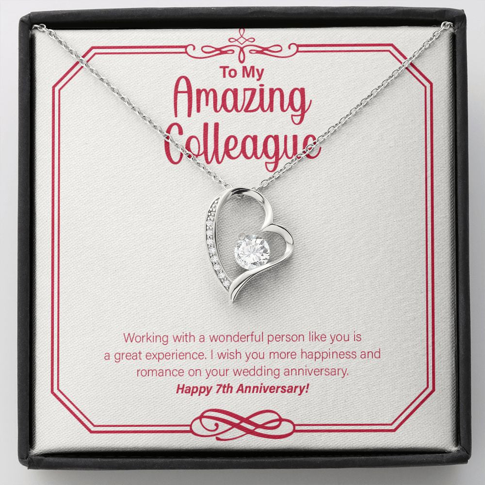 A Wonderful Person forever love silver necklace front
