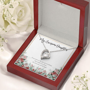 If You Want To Fly forever love silver necklace premium led mahogany wood box