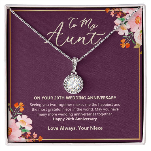 Happiest And Grateful eternal hope necklace front