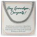 Keep Up The Good Work cuban link chain silver front