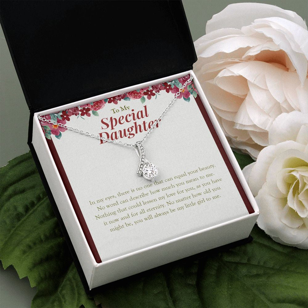 Equal Your Beauty alluring beauty pendant white flower