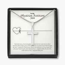 Load image into Gallery viewer, I Appreciate You stainless steel cross necklace front
