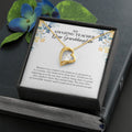 You Believed In Them First forever love gold necklace front