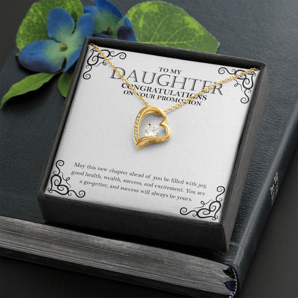New Chapter Ahead Of You forever love gold necklace front