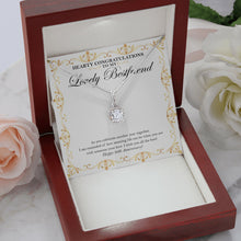 Load image into Gallery viewer, Celebrate Another Year eternal hope necklace premium led mahogany wood box

