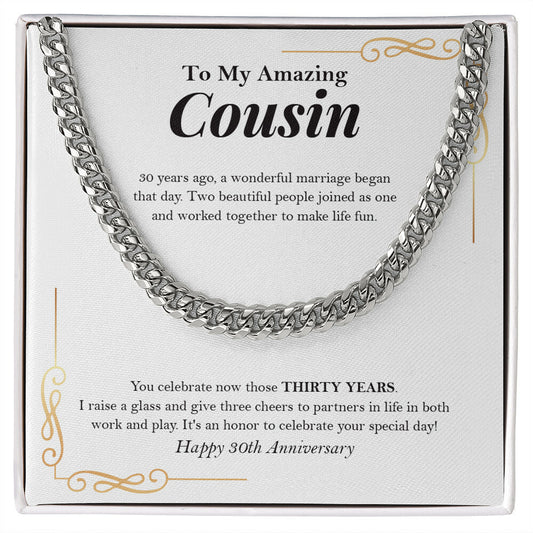Raise A Glass cuban link chain silver front