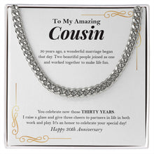 Load image into Gallery viewer, Raise A Glass cuban link chain silver front

