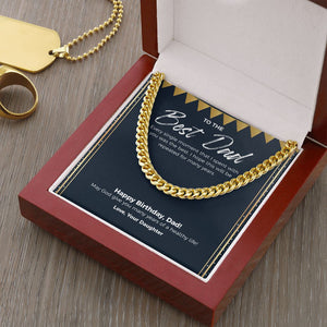 The Best Moment With You cuban link chain gold luxury led box