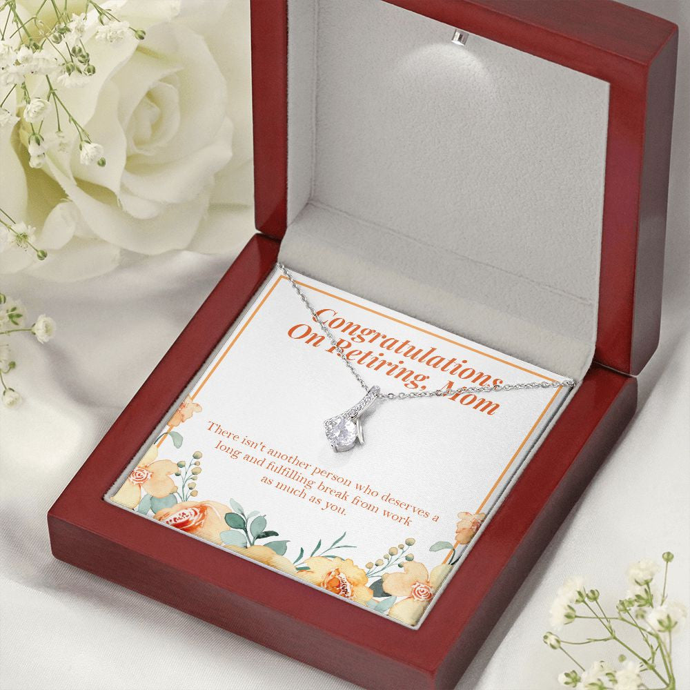 Deserve Long Fulfilling Break alluring beauty necklace premium led mahogany wood box