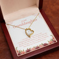 Strength And Self-Confidence forever love gold pendant premium led mahogany wood box