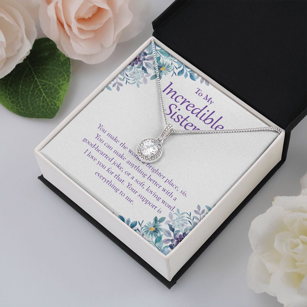 World A Brighter Place eternal hope pendant yellow flower
