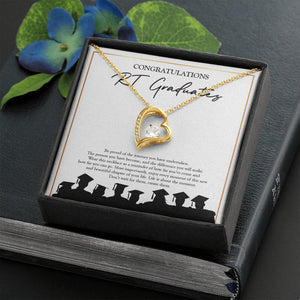 Don't Wait, Create Them forever love gold necklace front