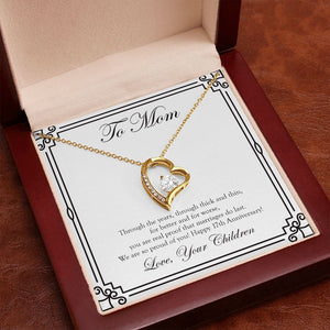 Marriage Do Last forever love gold pendant premium led mahogany wood box