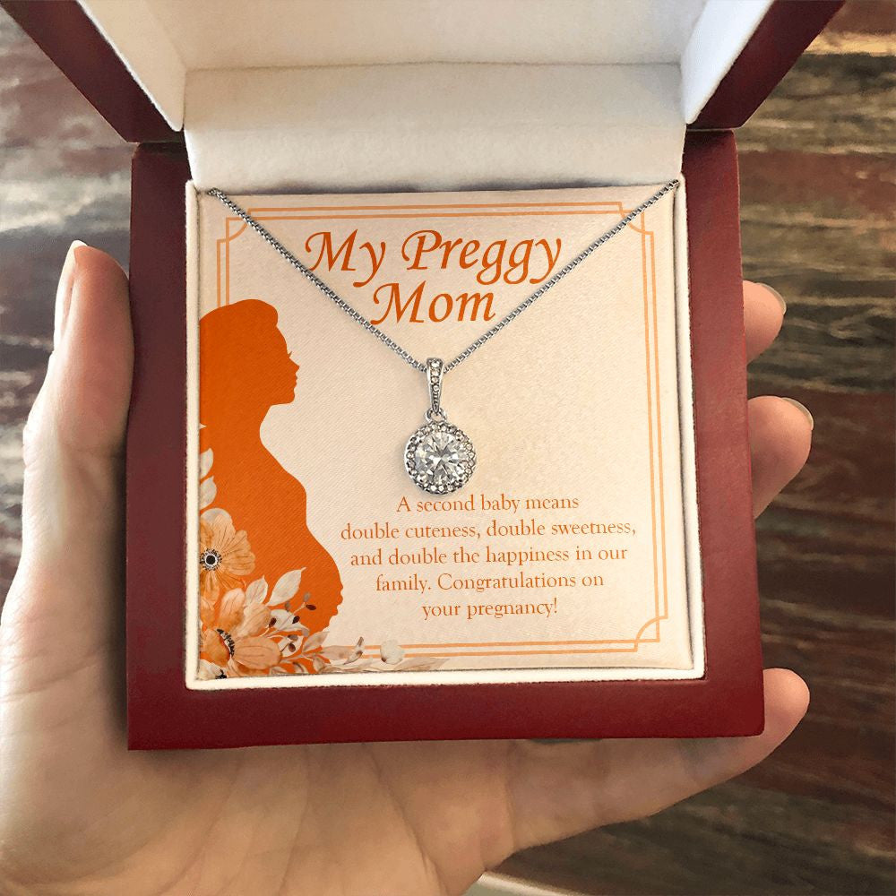 A Double Cuteness eternal hope necklace luxury led box hand holding