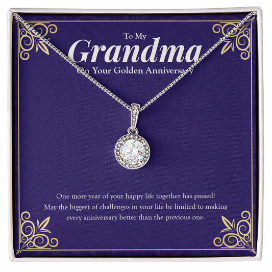 One Happy Life Together eternal hope necklace front
