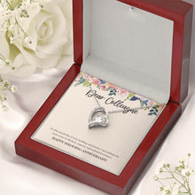 Load image into Gallery viewer, More Years Of Affection forever love silver necklace premium led mahogany wood box
