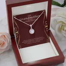 Load image into Gallery viewer, Marriage Into Gold eternal hope necklace premium led mahogany wood box
