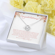 Load image into Gallery viewer, Exciting New Adventure love knot pendant yellow flower
