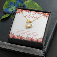 Load image into Gallery viewer, Courage To Pursue forever love gold necklace front
