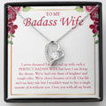Living The Dream forever love silver necklace front