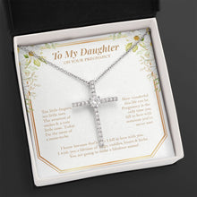 Load image into Gallery viewer, Someone You&#39;ve Never Met cz cross necklace close up
