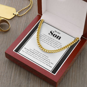 A Boy Used To Be cuban link chain gold luxury led box