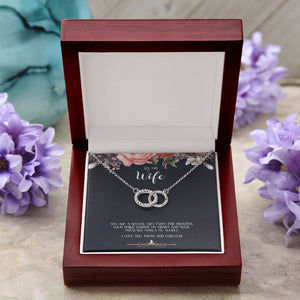 Warms My Heart double circle pendant luxury led box purple flowers