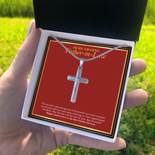 Load image into Gallery viewer, A Pleasant Person stainless steel cross standard box on hand
