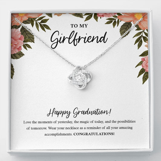 The Magic Of Today love knot necklace front