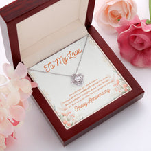 Load image into Gallery viewer, Our Ups And Downs love knot pendant luxury led box red flowers
