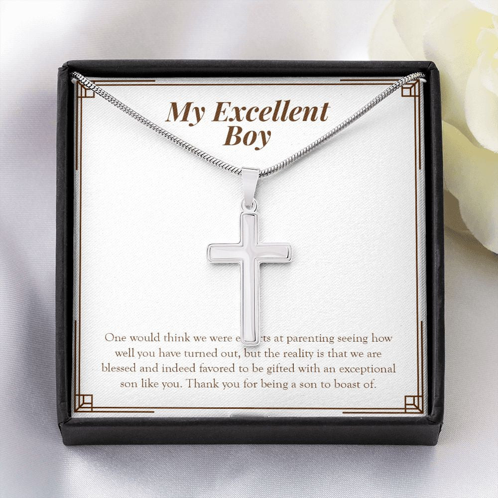 Exceptional Person Like You stainless steel cross yellow flower