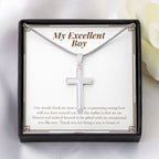 Exceptional Person Like You stainless steel cross yellow flower