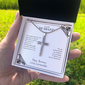 Hard To Find Words stainless steel cross standard box on hand