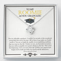 I Believe In You love knot necklace front